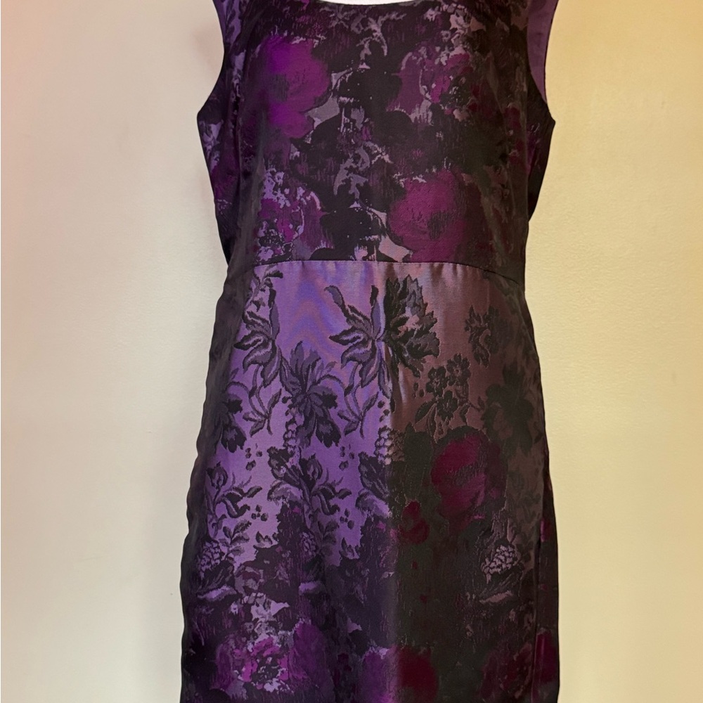 Ann Taylor Purple Floral Mini Dress